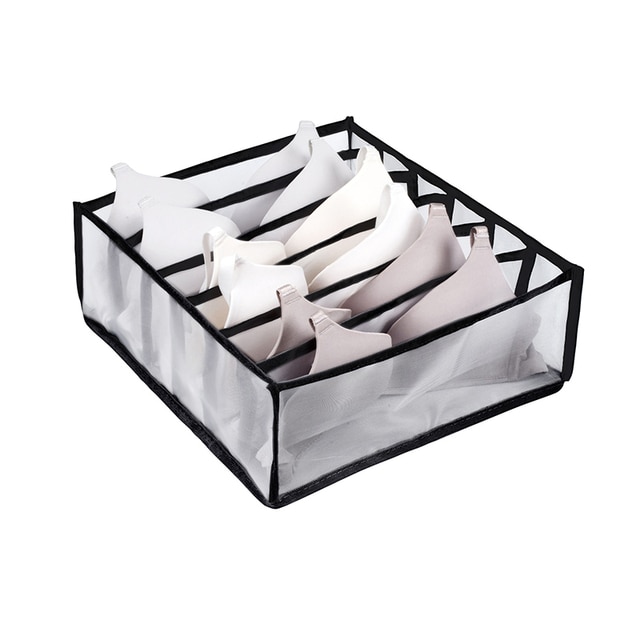 Cajas de Almacenamiento de Ropa con Compartimentos para Guardar Ropa  Interior , S S Baoblaze Organizador de armario