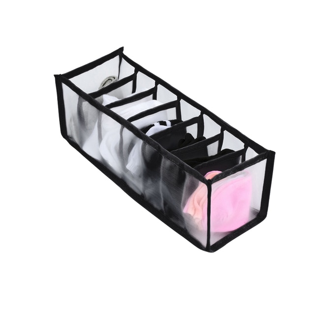 Cajas de Almacenamiento de Ropa con Compartimentos para Guardar Ropa  Interior , M M Baoblaze Organizador de armario